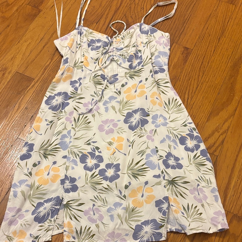 Aeropostale Floral Spaghetti Strap Dress